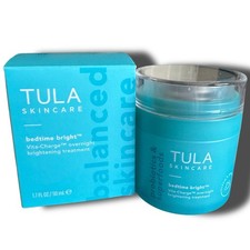 TULA Bedtime Bright Vita-Charge Overnight Brightening Cream 1.7oz NIB