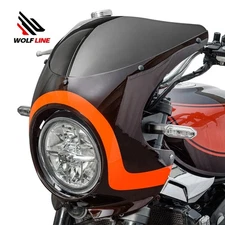 WOLFLINE Headlight Windshield Cowl for Kawasaki Z900RS 18-25 w/Mounting Hardware