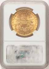 MS 63 Graded 1900 Year Double Eagle $20 US Gold Coins (Pre - 1933
