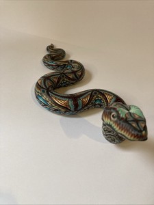 POLYMER CLAY SNAKE SCULPTURE