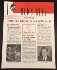 1948 Nov-Dec Victor News Reel Newsletter Christmas Issue Victor Animatograph