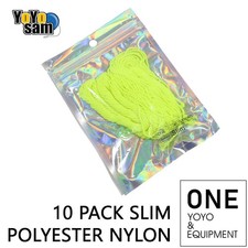 ONE YOYO EQUIPMENT 10 Pack Slim Polyester Nylon Blend Yo-Yo String