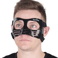 Nose Guard Face Shield for Men and Women, LX Black with Silicone Padding Port...