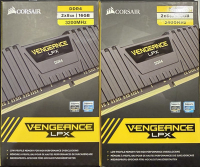 CORSAIR VENGEANCE LPX 32GB (4x8GB) 2400MHz DDR4 Dual-Channel RAM Kit