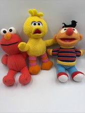 Sesame Street Ernie 2002, Elmo And Big Bird t My First Pal Plush Lot