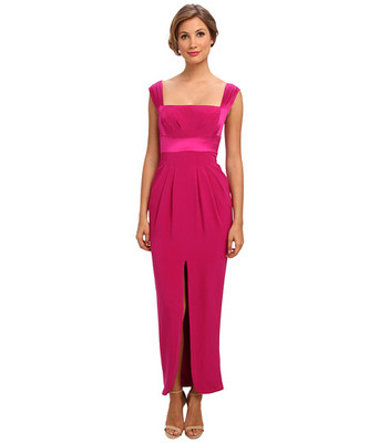 catherine malandrino pink dress Catherine Malandrino Provoc Maxi Dress 100% SILK Hot Pink Made in USA Size  10