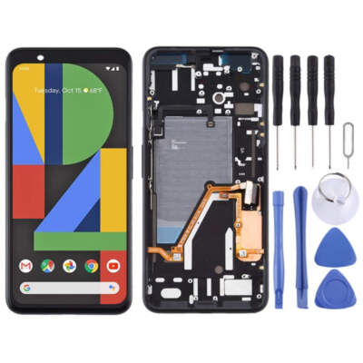 LCD Screen & Digitizer Assembly for Google Pixel 4XL with Frame