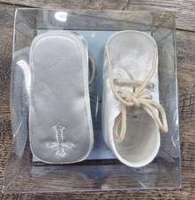 Baby Girl Boy Clothes New Corrine Size 0 Cross Christening Baptism Shoes