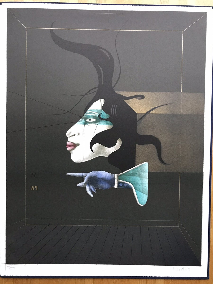 Paul Wunderlich Original-Lithographie „Sphinx und Handschuh