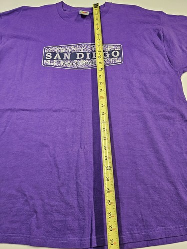 San Diego California Purple 2XL Fruit Of The Loom T Shirt - Picture 5 of 6