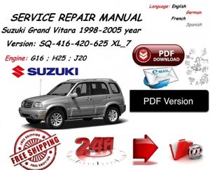 2004 suzuki xl7 repair manual free download