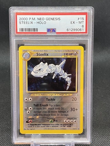 Steelix (1st Edition) graded PSA 6 for sale on eBay
