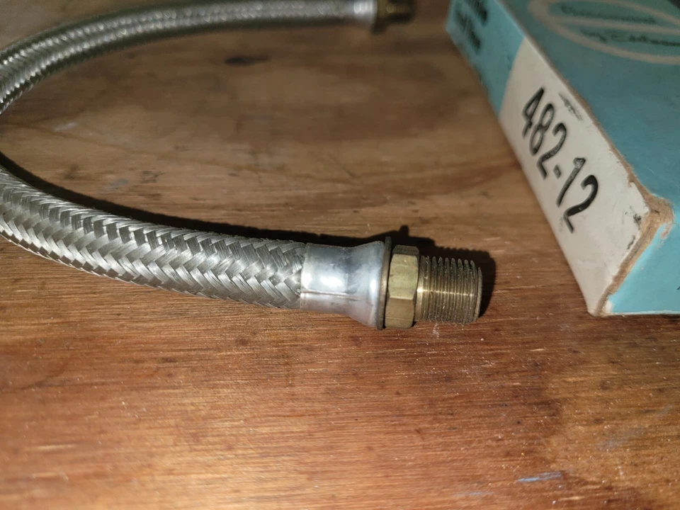 Vintage Edelmann Flexible Braided Fuel Line 482-12 - Image 3 of 4