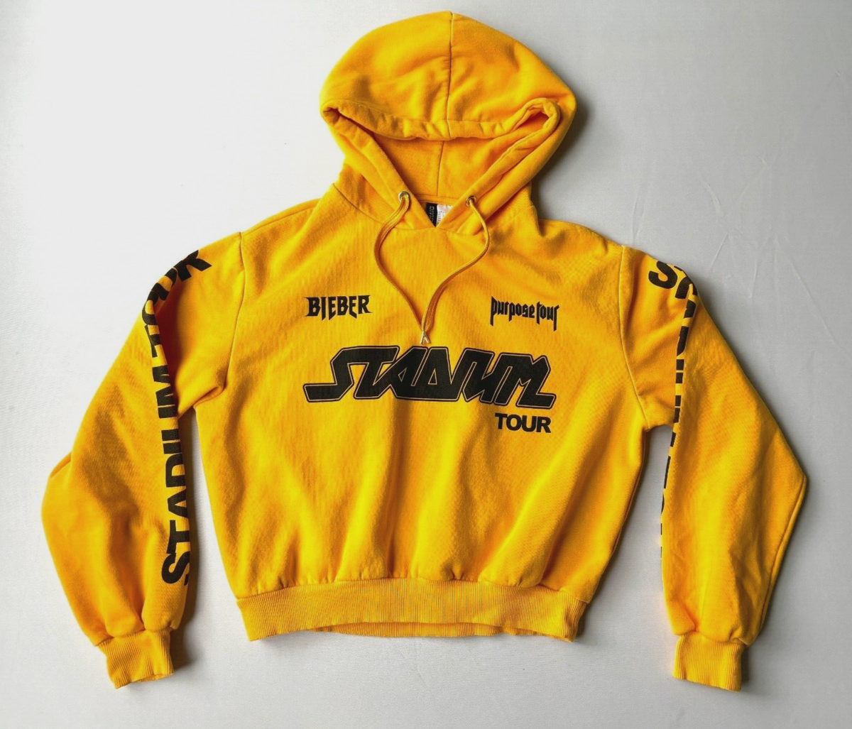 Justin Bieber Womens Purpose Stadium Tour H&M X Cropped Hoodie