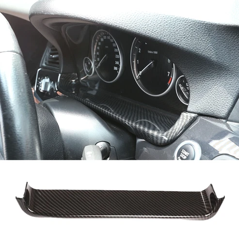 Carbon Fiber Print Dash Tachometer Trim Lower Cover Fits 11-16 F10 F11 528i 535i