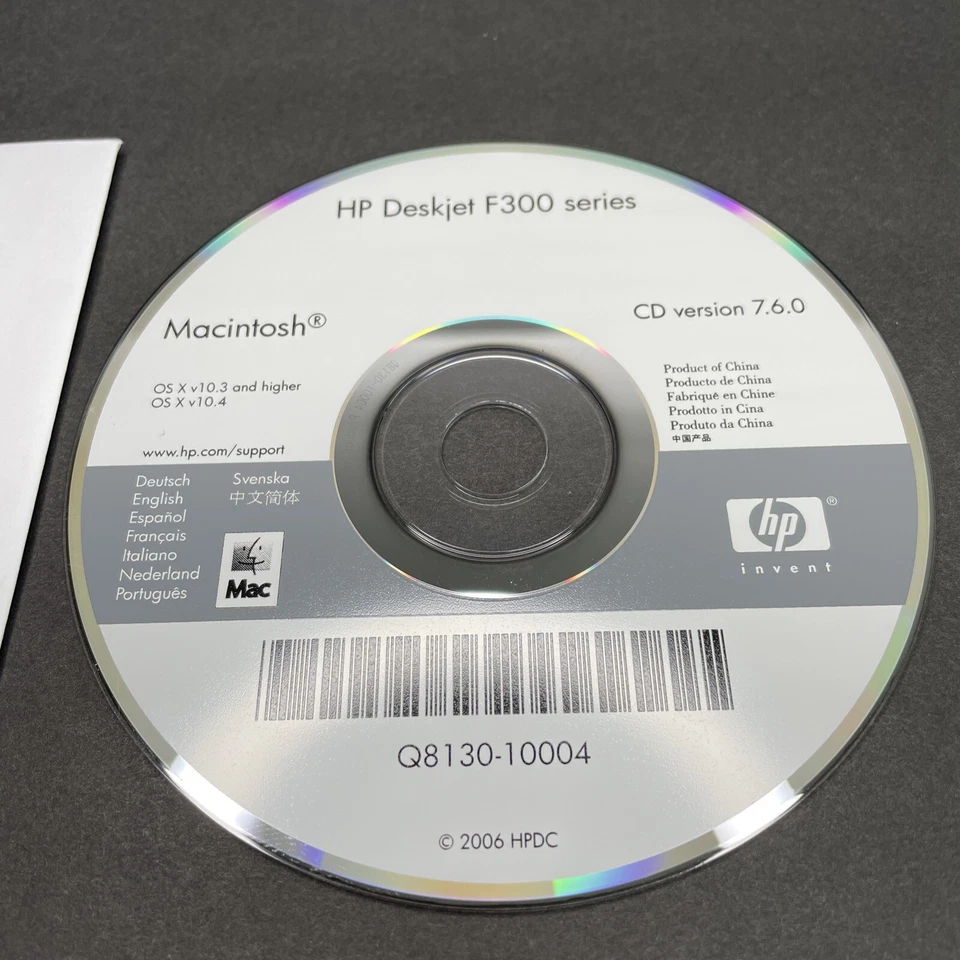 HP deskjet F300 Series CD Version 7.6.0 - Image 2 of 4