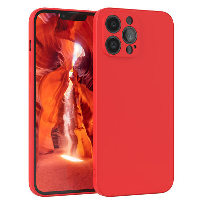 Für Apple iPhone 13 Pro Max Handyhülle Silikon Back Cover Schutz Handy Case Rot