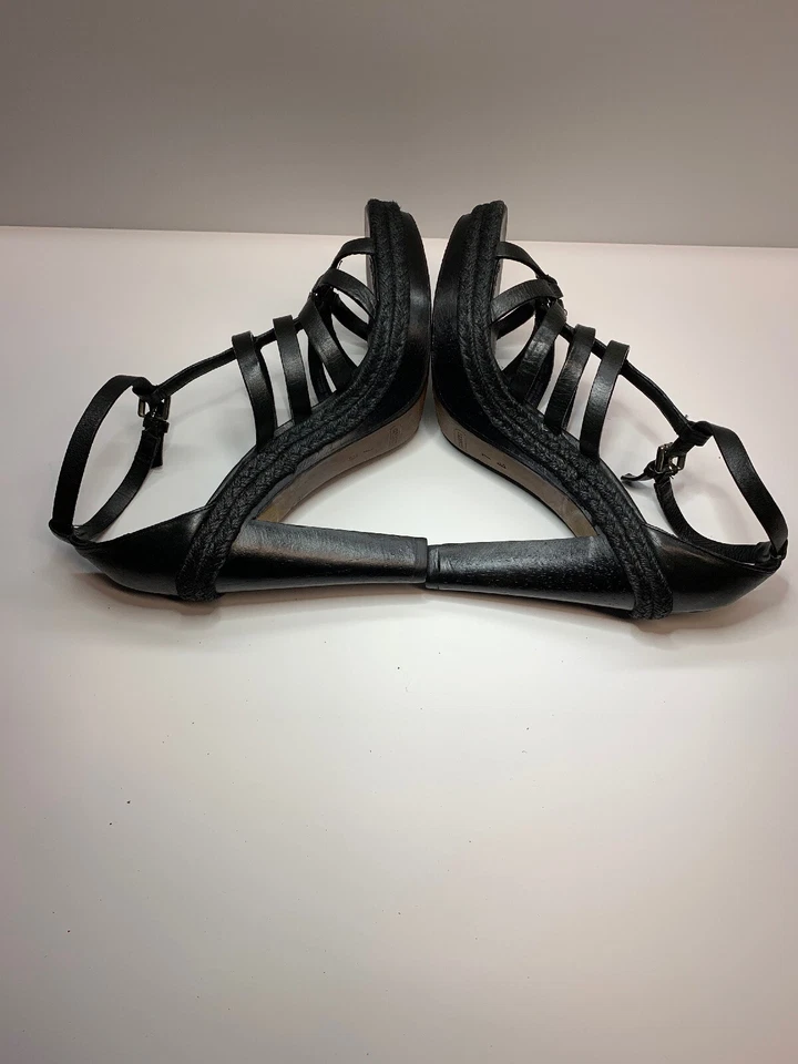 Coach Gladiator Leather High Heel Sandals Sz 7 B Black - Image 4 of 4