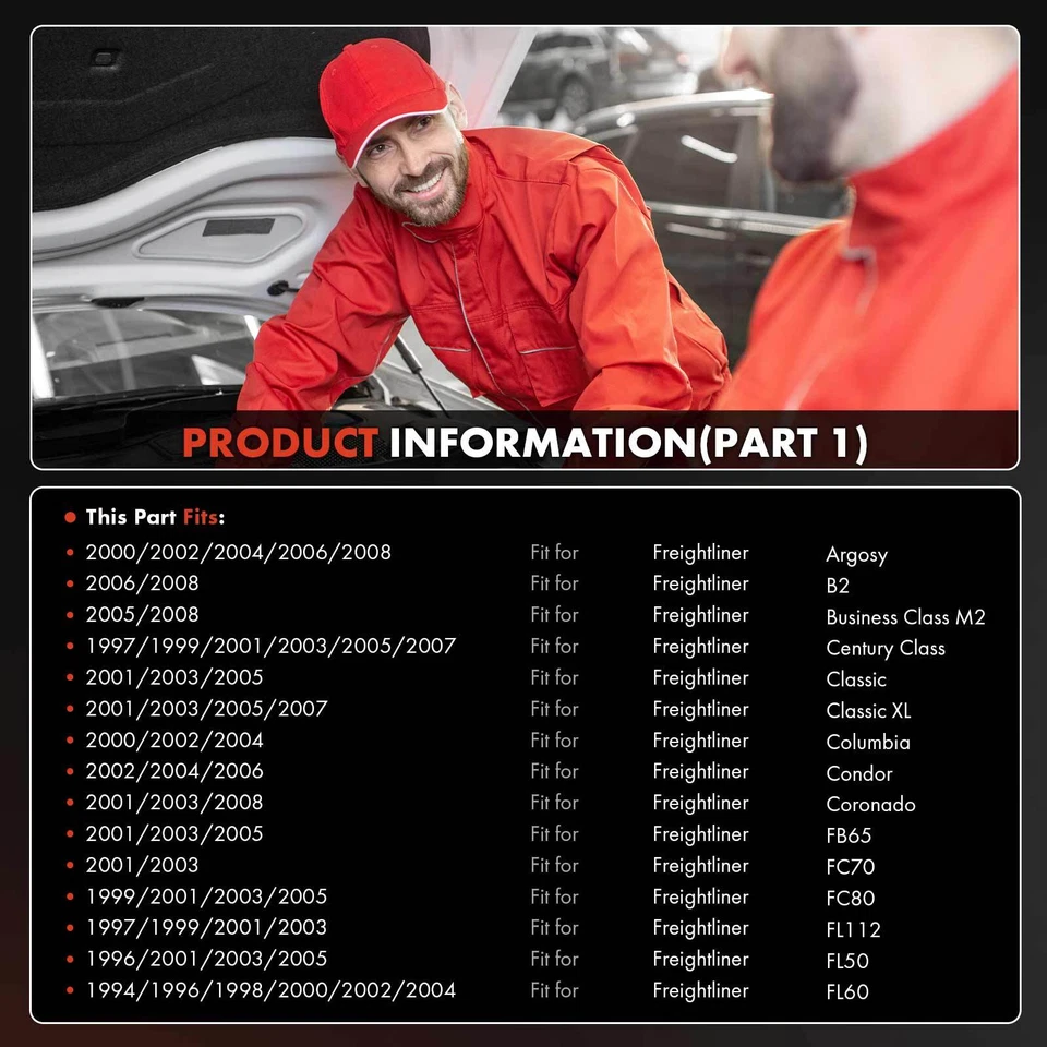 A/C Compressor with Clutch for Freightliner Cascadia Argosy B2 Sterling 825 827 - Image 2 of 4