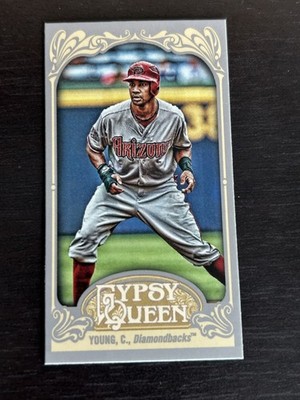 2012 Topps Gypsy Queen #335 Chris Young Mini Straight Cut Back