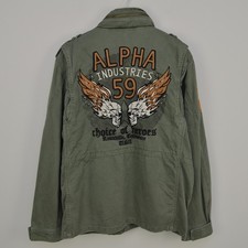 Alpha Industries M65 Choice of Heroes Field Military Green Jacket Mens M Medium