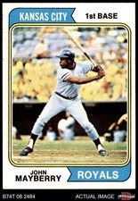 1974 Topps #150 John Mayberry Royals 8 - NM/MT