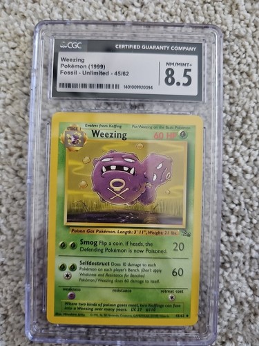 Weezing (Unlimited) graded CGC 8.5 for sale on eBay