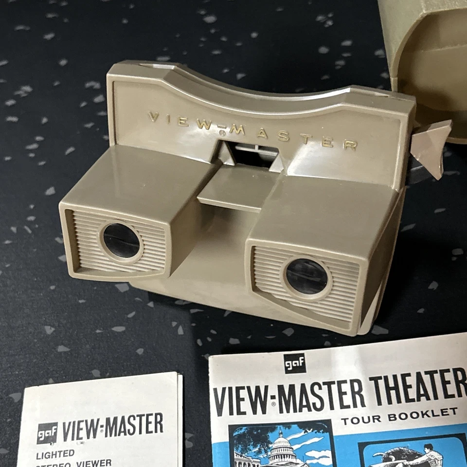 Folletos de carretes visor proyector estándar GAF View-Master 30 años 70 vintage funcionando Foto 4 de 4