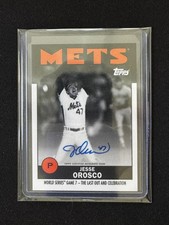 2021 TOPPS ESPN ONCE UPON A TIME IN QUEENS JESSE OROSCO BASE AUTOGRAPH