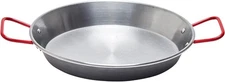 Garcima 10-Inch Carbon Steel Paella Pan, 26cm 26 cm, Silver 