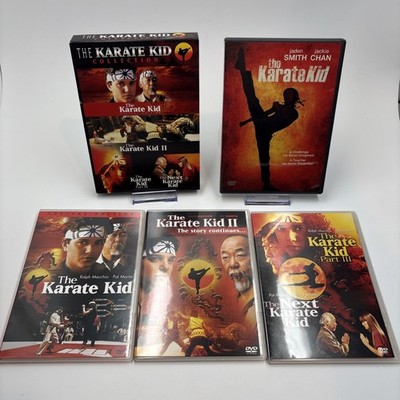 Karate Kid 5 Movie Collection DVD Lot 1-4 Box Set + 2010 Remake Jackie Chan VG