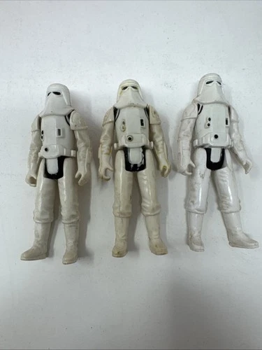 STAR WARS 1980 ACTION Figure Hoth Stormtrooper Army Lot Of 3 Kenner Vintage