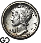 1923-S Mercury Dime Choice AU++, Better Date