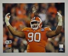 Dexter Lawrence Signed Clemson Tigers 8x10 Photo – Beckett