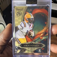 2026 Wild Card Sweet Aaron Anderson #SWWAGA1-AA 1/1 Rookie LSU Tigers Football. rookie card picture