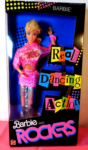 Vintage Barbie Doll 1986 Barbie and the Rockers  Dancing Action Mint in Box