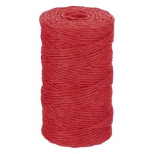 Red Raffia Ribbon 98 Yard 2mm Raffia Yarn for Wrapping DIY Crafts