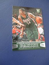 GIANNIS ANTETOKOUNMPO ROOKIE CARD 2013 Panini Basketball #194 Milwaukke Bucks RC. rookie card picture