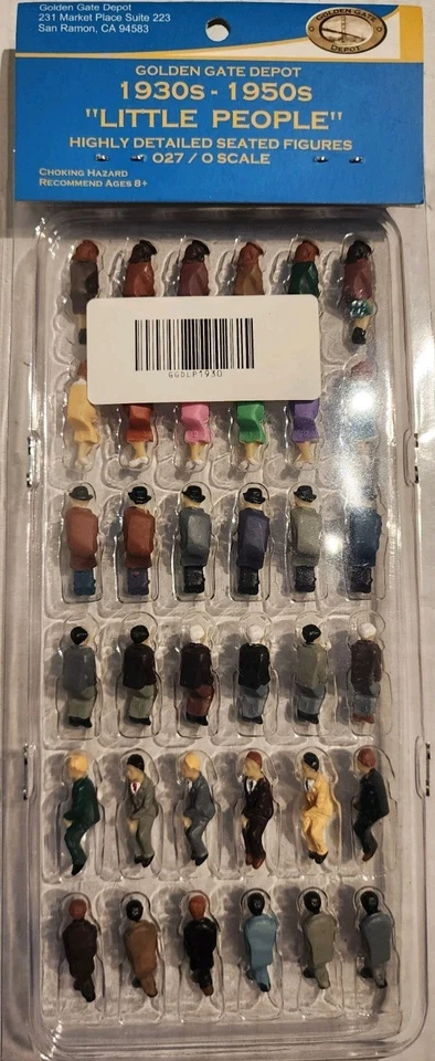 Golden Gate Depot O27/ O Scale 1930's-1950's Little People 36 Sitting Figures - Image 2 of 2