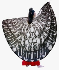 Womans Bird Wing Costume (Dress Up Cape & Feather Headband) 
