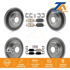 Front Rear Ceramic Pads And Coated Disc Brake Rotors Kit For Chevrolet Malibu