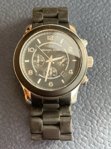 Orologio da polso uomo Michael Kors Runway nero e acciaio inox MK8107