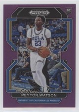 2022-23 Panini Prizm Draft Picks Purple Prizm 58/75 Peyton Watson #27 rf2