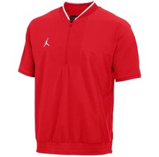 New Nike Jordan Team Lightweight SS Coaches Jacket Mens Red CV5858-657 Sz Small