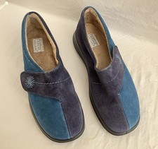 Ladies Hotter Comfort Concept Slippers. 2 Tone Blue , Size 7. Never worn.
