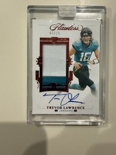 2021 panini flawless football trevor lawrence Rookie Patch Auto /15