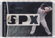 2008 SPx Winning Materials 42/50 Prince Fielder #WM-PF Dual Patch 8at