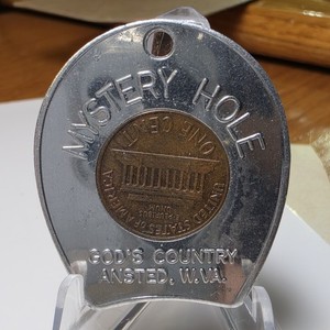 WV Encased Lucky Penny - Mystery Hole - Anstead - 1961-D Cent - Get Lucky! 