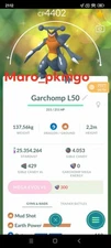 Pokemon Shiny Garchomp LV50 3moves(Earth Power) -TRA'DE GO- Read Description