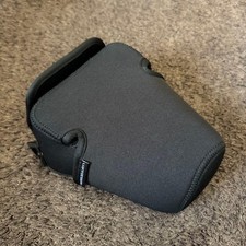 Hakuba Black Camera Case L-120 Near Mint Used Fits Small Cameras Japan